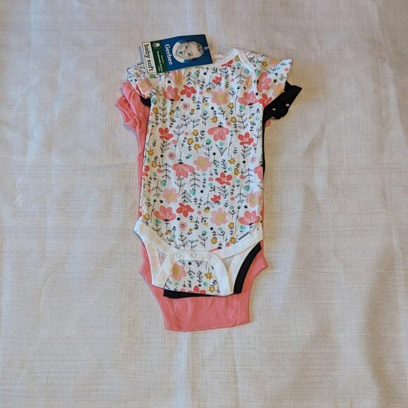 Gerber Floral Girls Onesie Pack - Picture 1 of 3